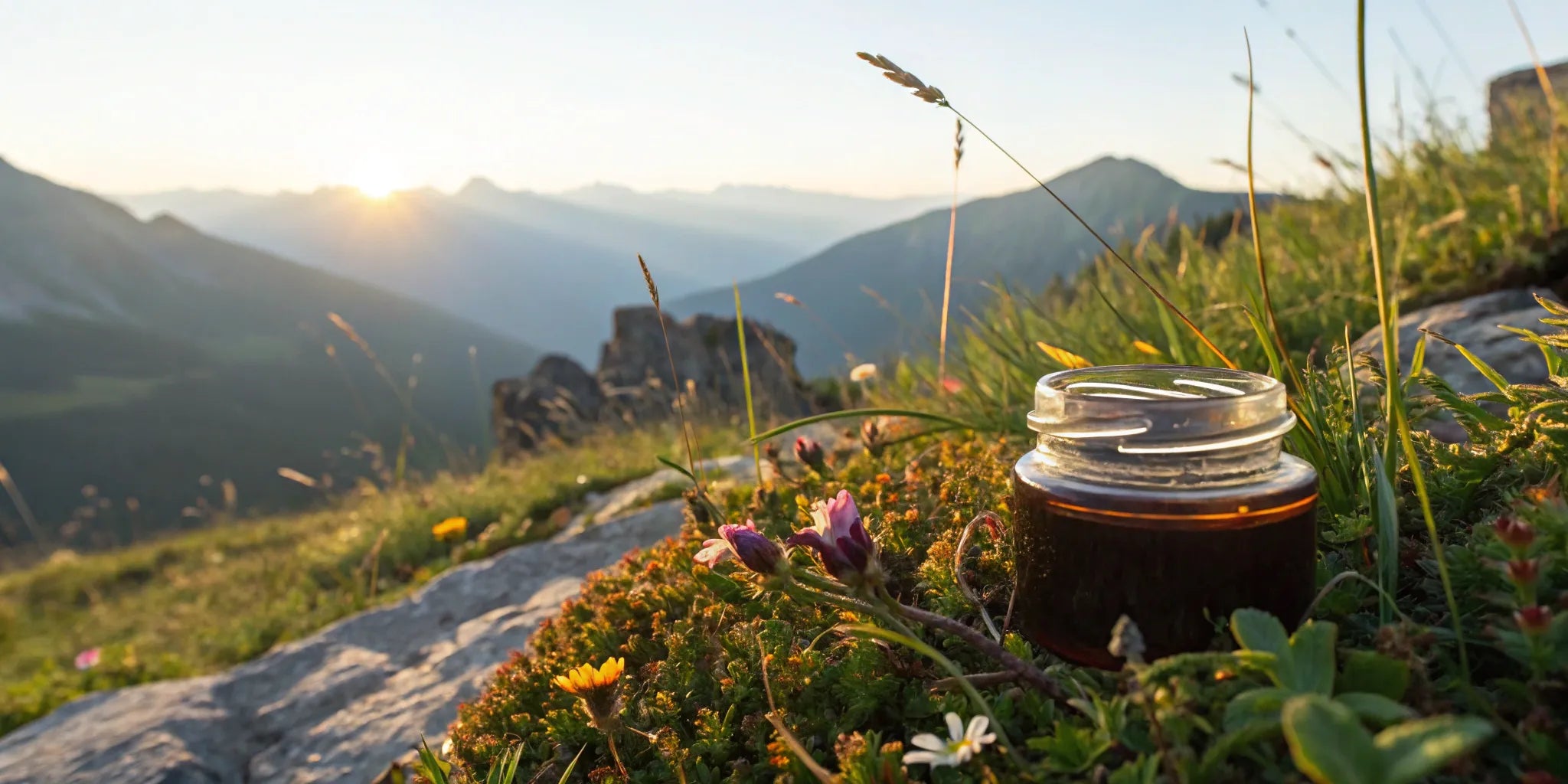Shilajit resin with fulvic and humic acid.