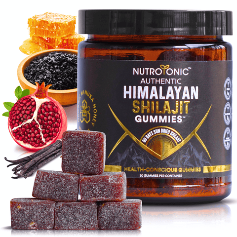 Authentic Himalayan Shilajit Gummies Cane Sugar Free Honey Sweetened