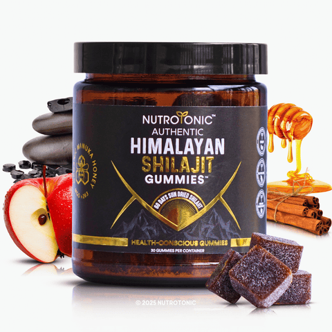 Authentic Himalayan Shilajit® Gummies Sweetened with Organic Manuka Honey & Real Flavors