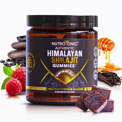 Authentic Himalayan Shilajit® Gummies Sweetened with Organic Manuka Honey & Real Flavors