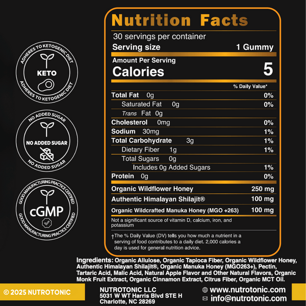 Authentic Himalayan Shilajit® Gummies