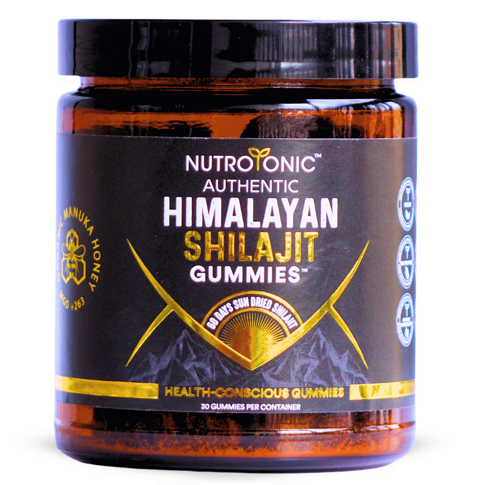 Authentic Himalayan Shilajit® Gummies - Manuka Honey Infused - Organic Fruit Flavors