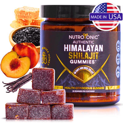 Authentic Himalayan Shilajit® Gummies Sweetened with Organic Manuka Honey & Real Flavores