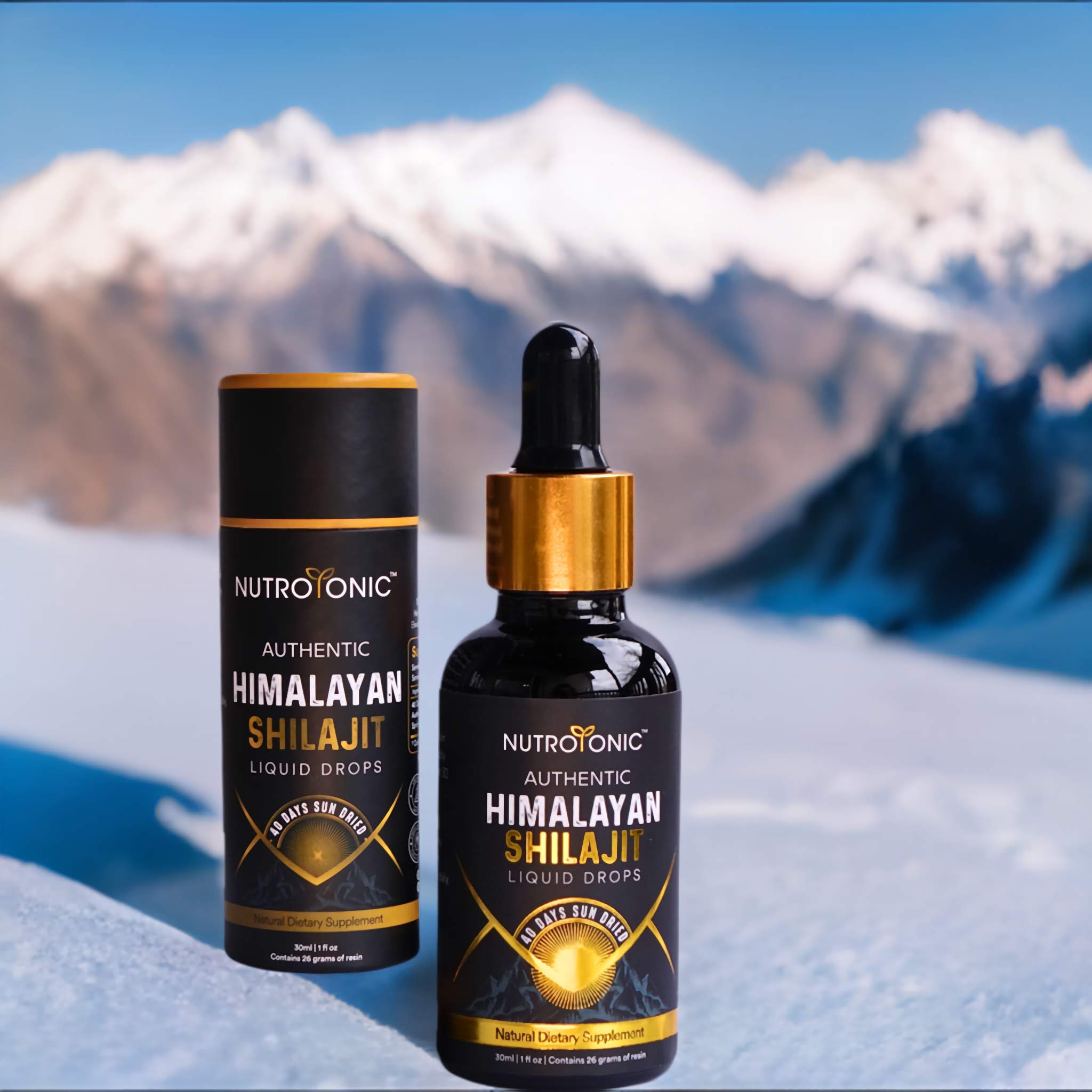 Authentic Himalayan Shilajit Liquid Drops, 60 Days Sun Dried & Organic ...